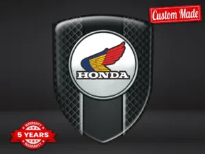 Honda Badges Silicone Auto Pro Max Résistants Stylé Design